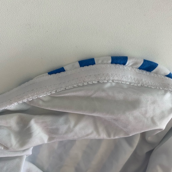 Blue & White Stripped One Piece Bikini Size Medium - Picture 12 of 12